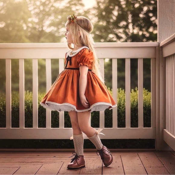 🔴SOLD🔴 [Size5] The Paper Doll Clothing iconic “Pumpkin Dress” - Picture 1 of 11